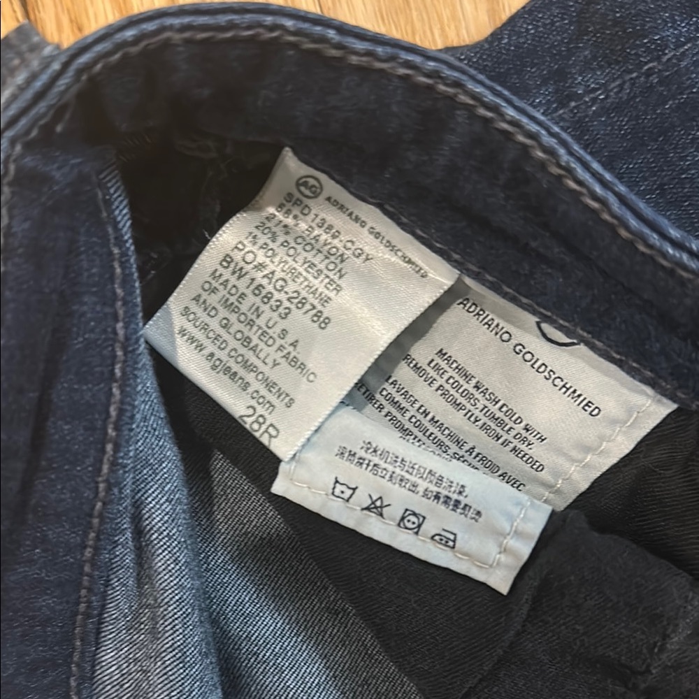 Women's AG Legging Dark Blue Ankle Skinny Jeans size 28 - Picture 4 of 6